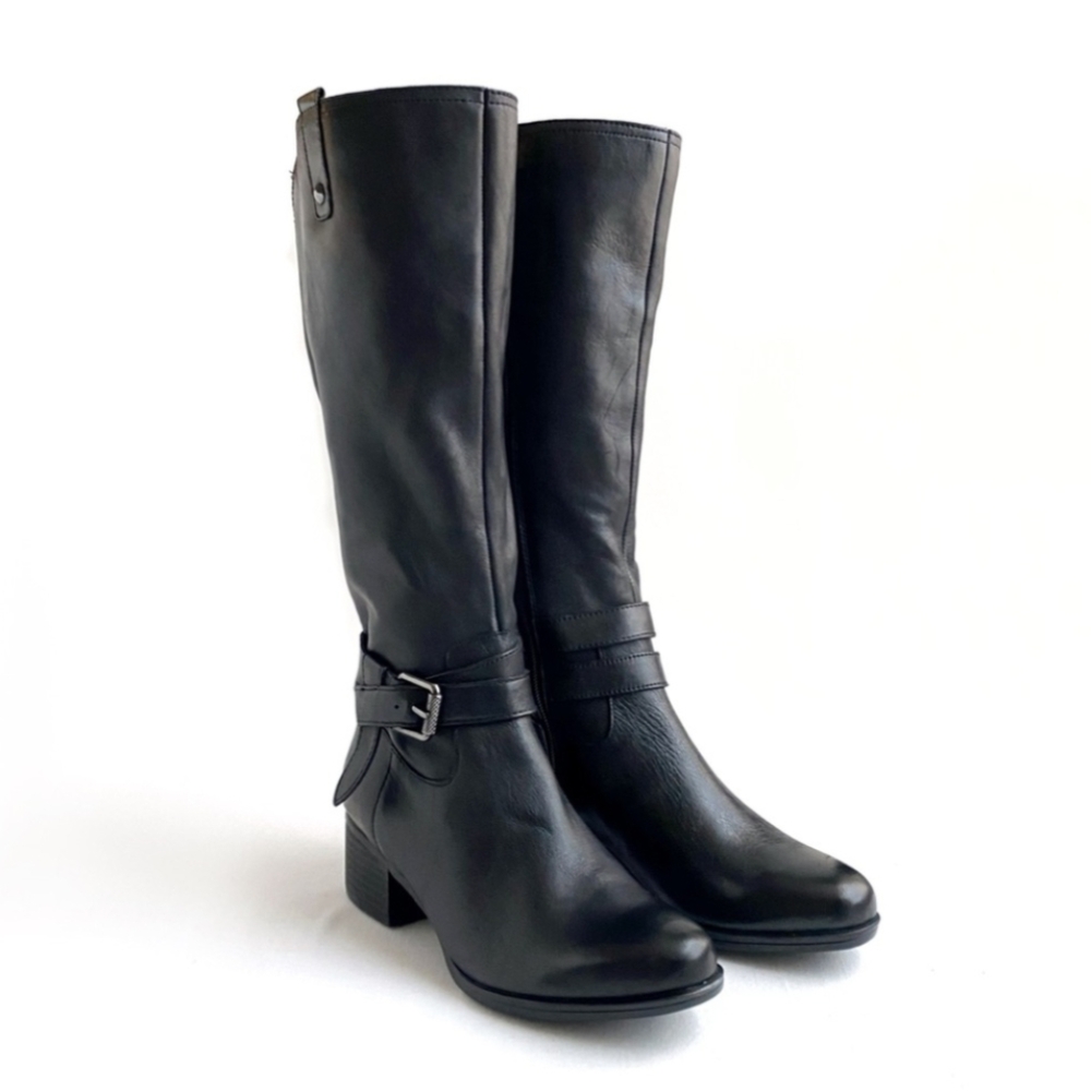 Naturalizer size 7 black Dev Riding Boots